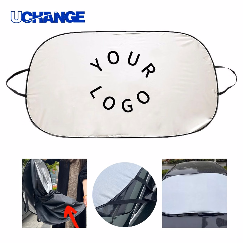 Front Window Car Shade with Foldable Design for Vehicle Use