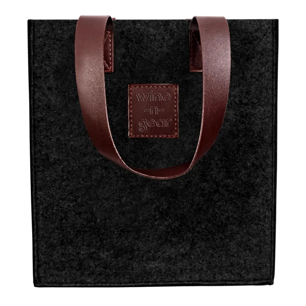 6-Bottle Felt Wine Tote 1