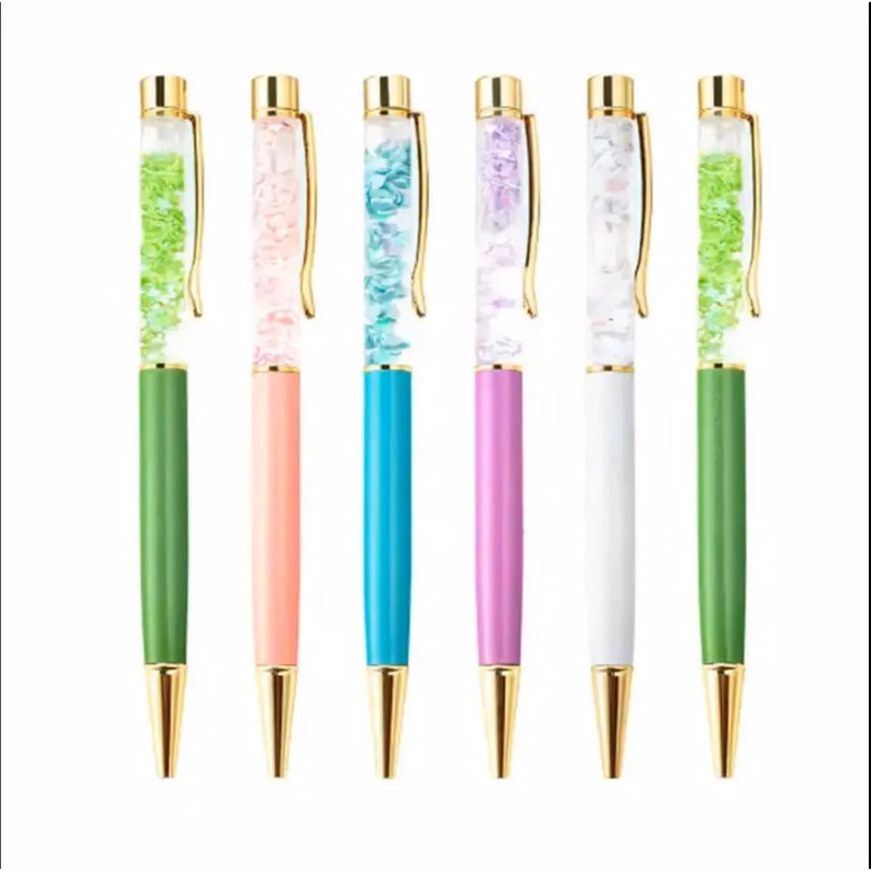Dried Flower Metal Ballpoint Pen
