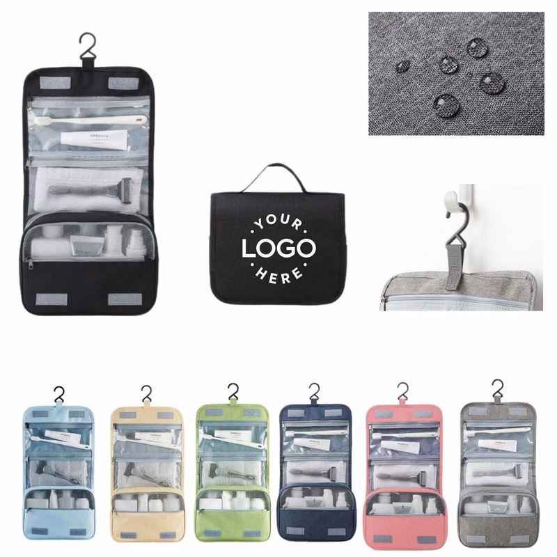 MOQ 10pcs Portable Foldable Toiletry Bag