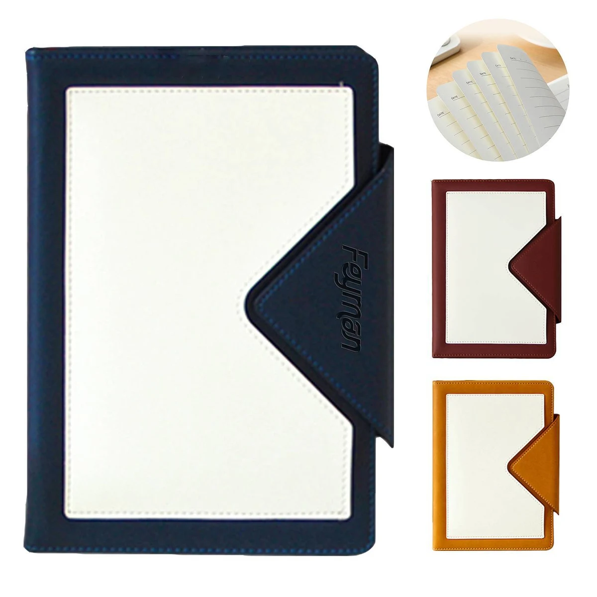 A5 Magnetic Buckle PU Leather Cover Notebook 1