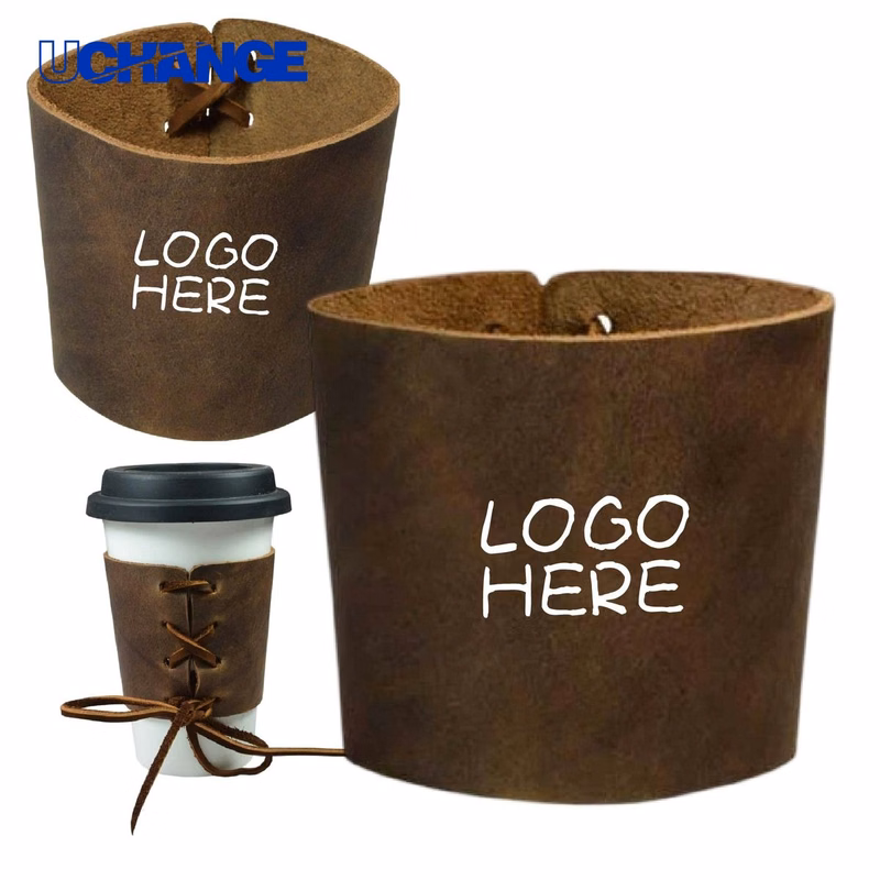 Leather Cup Sleeve Insulator for Style