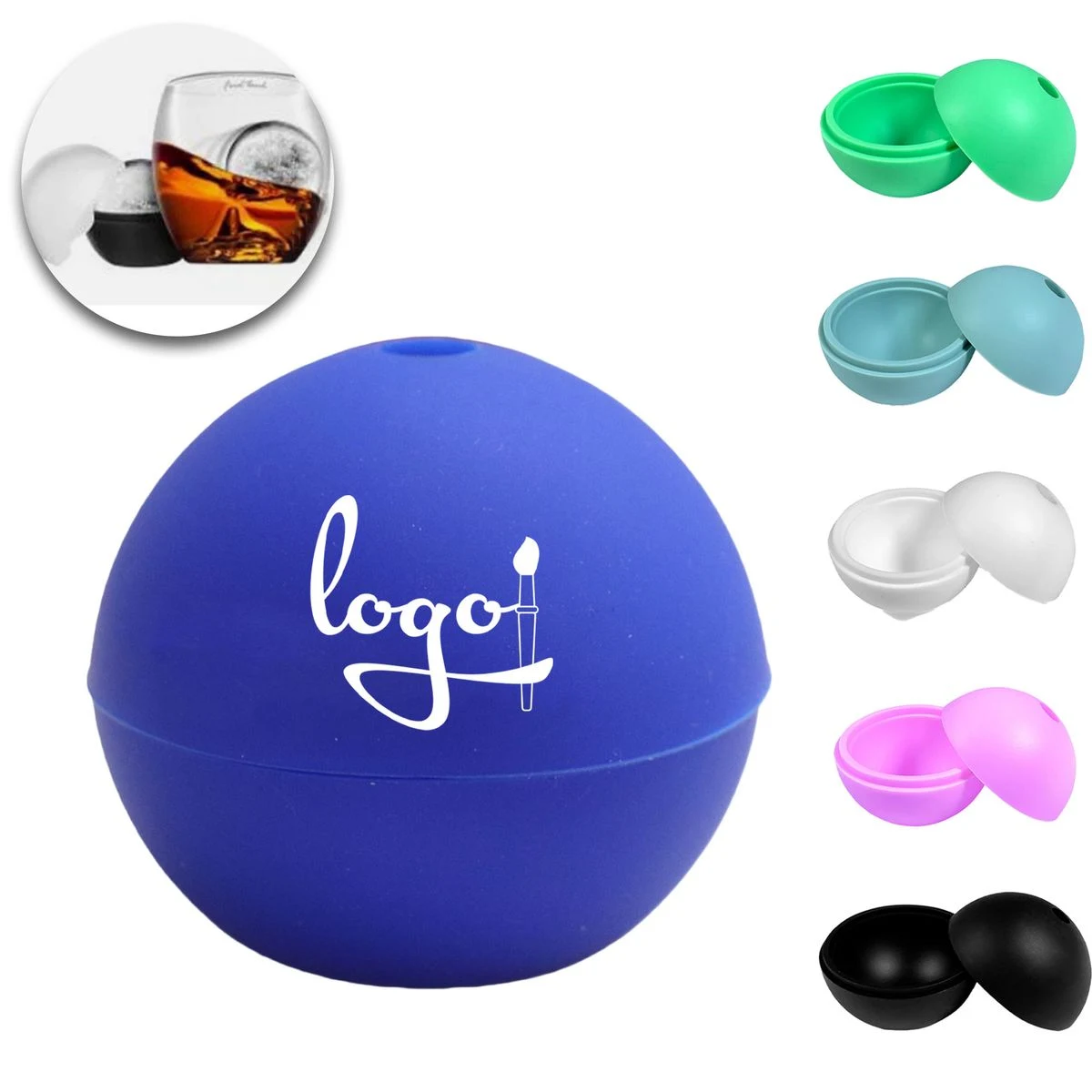 Round Silicone Ice Cube Molds 1