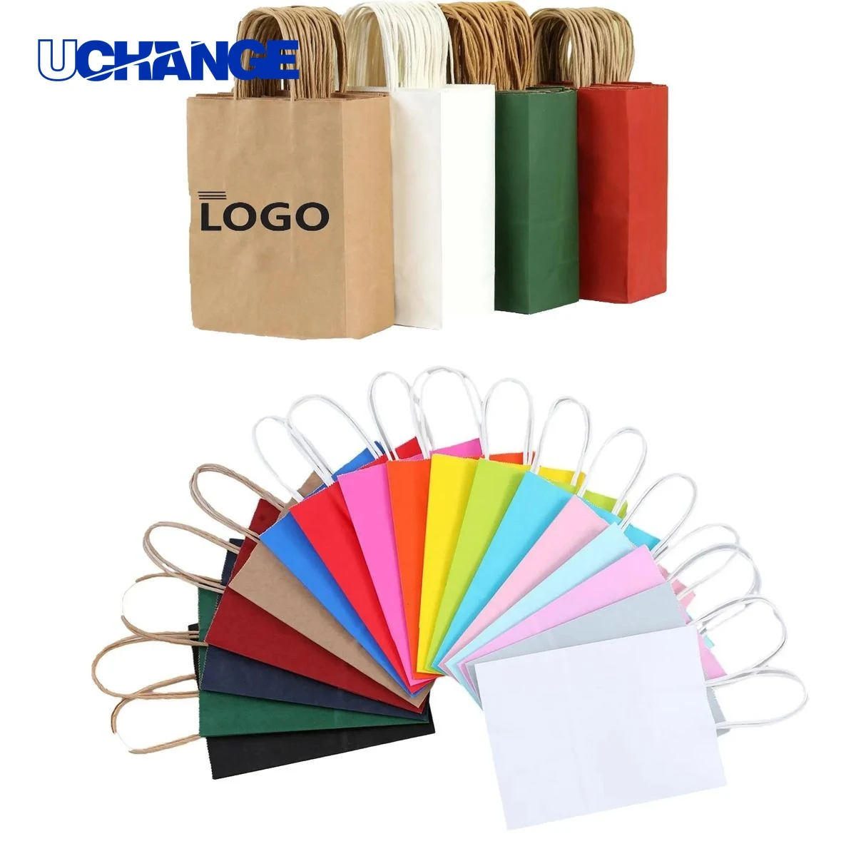 Kraft Paper Shopper Tote Bag 1