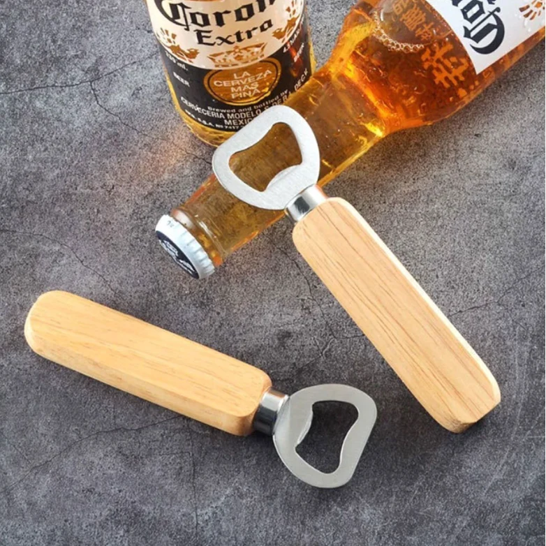 Wooden Handle Style Bottle Opener 1