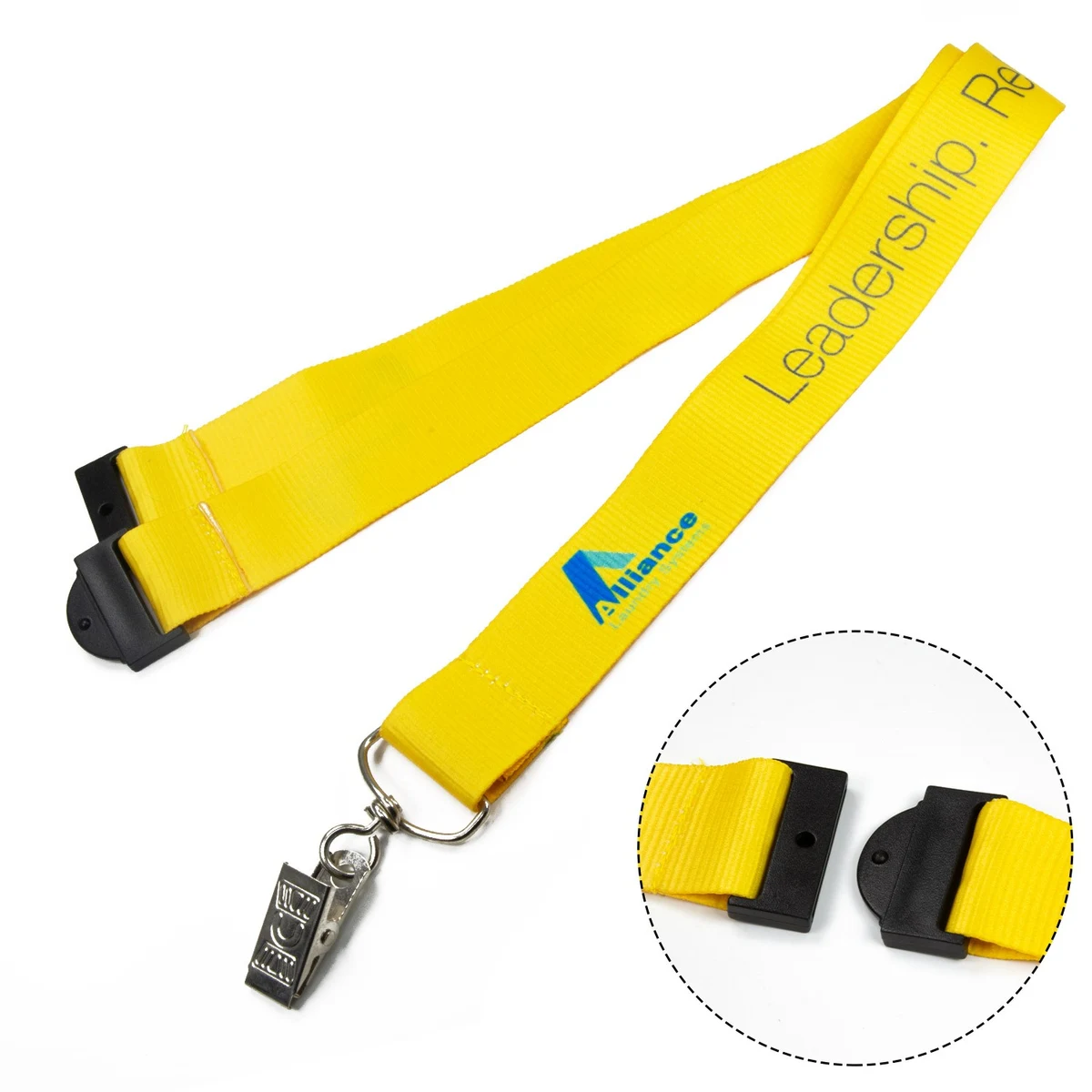 3/4" Polyester Full color Lanyards with Safety Breakaway 1