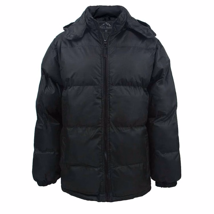 Men's Plus Size Insulated Bubble Jackets 6XL
