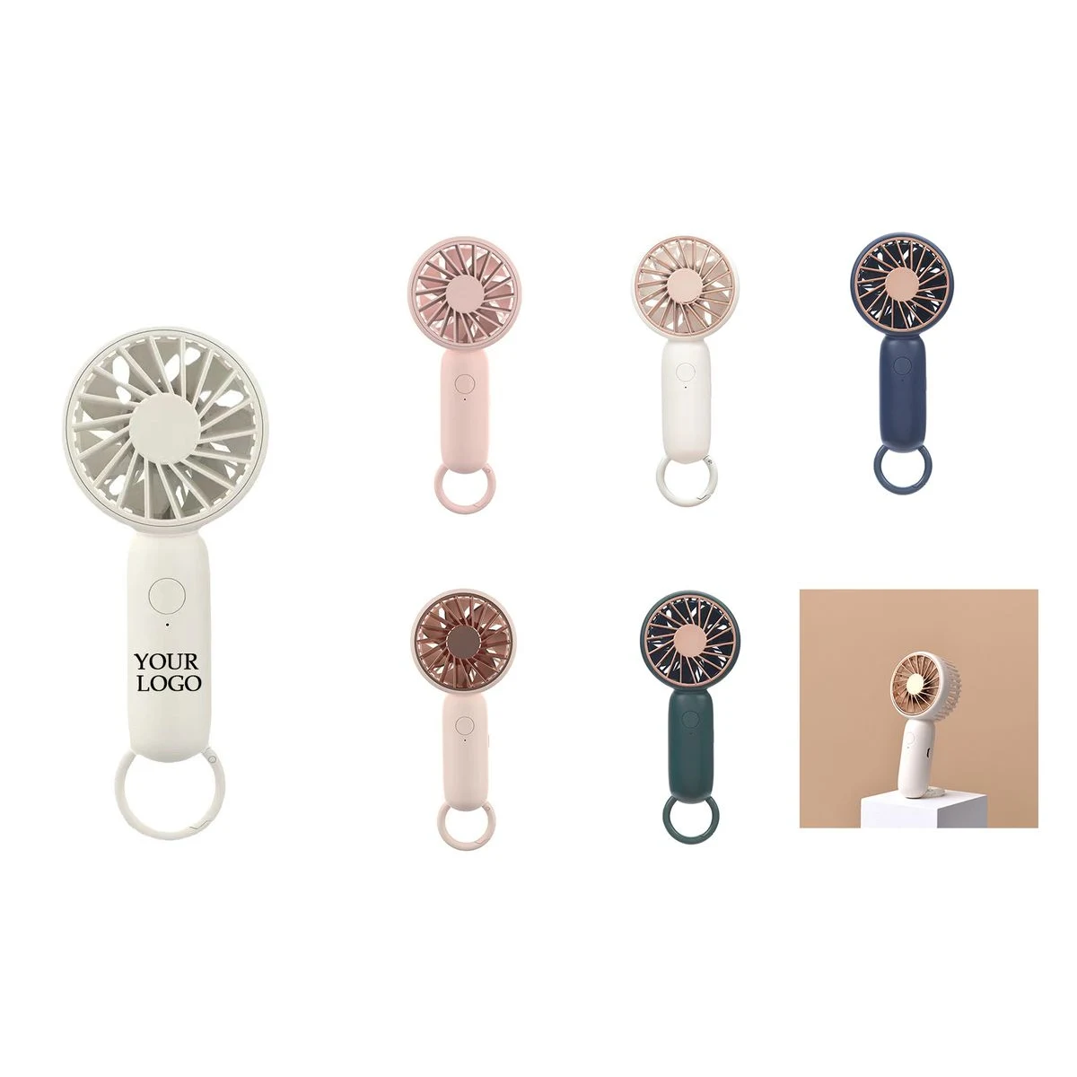 Usb Rechargeable Portable Hand Held Mini Fan 1