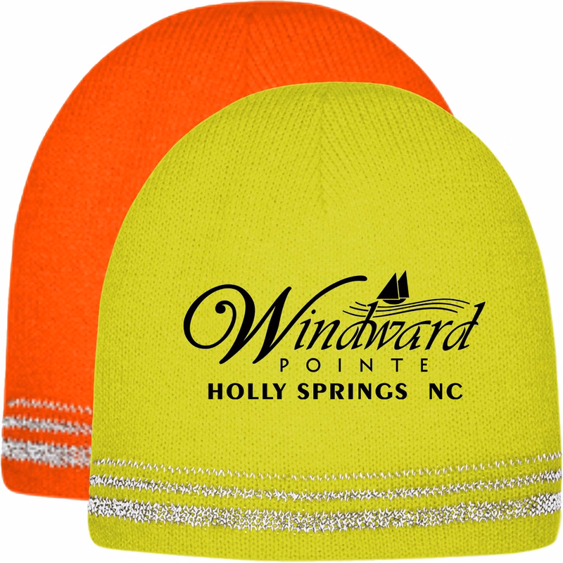 CornerStone® Enhanced Lined Visibility with Reflective Stripes Beanie