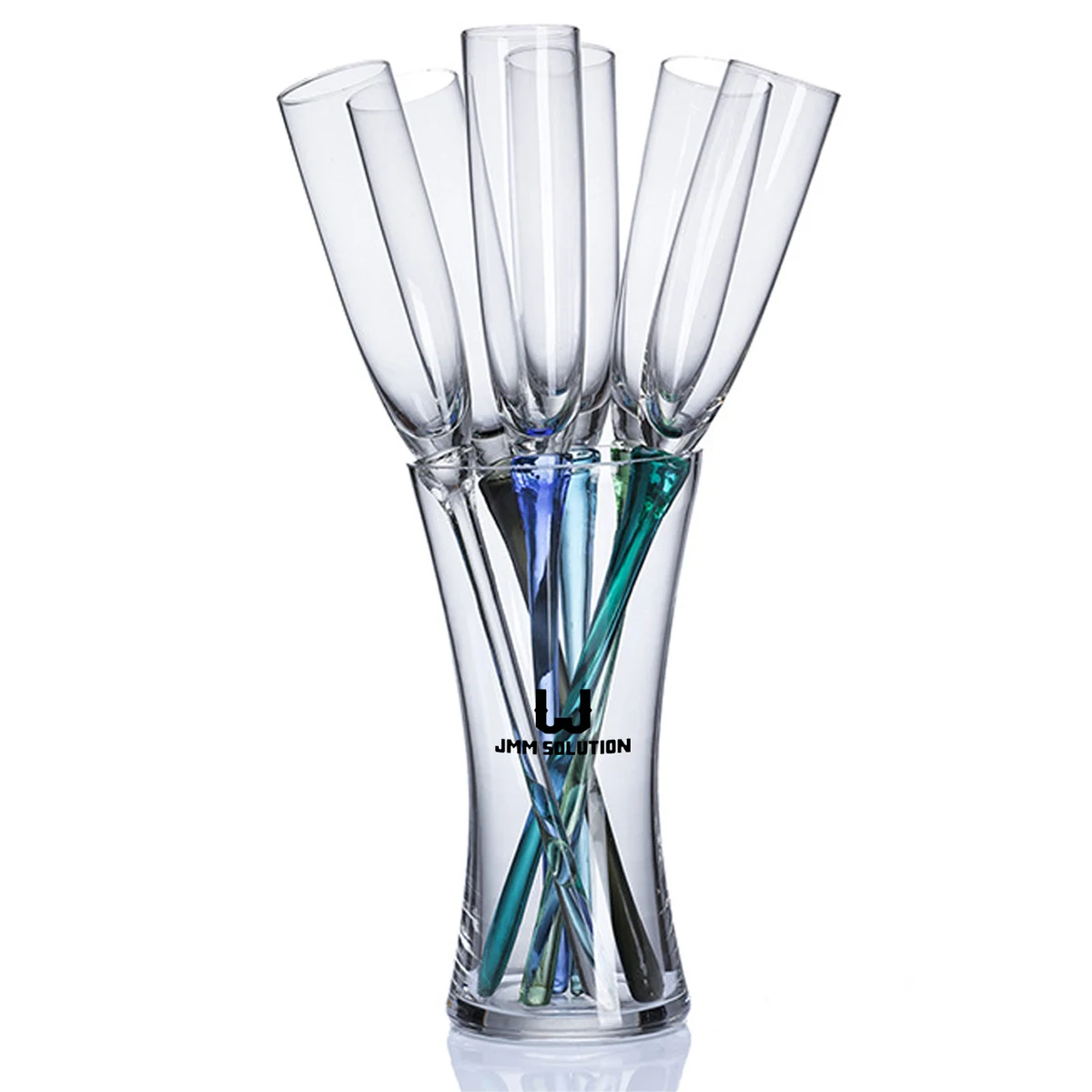 5oz Beach Champagne Wine Glass Flute Set 1