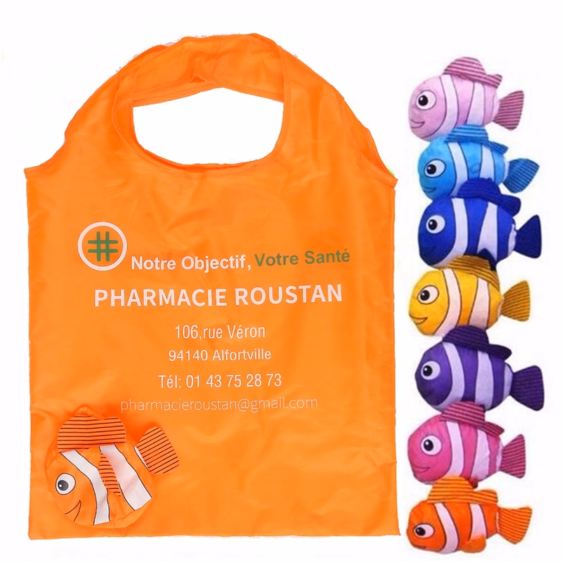Tropical Fish Foldable Reusable Shopping Bags
