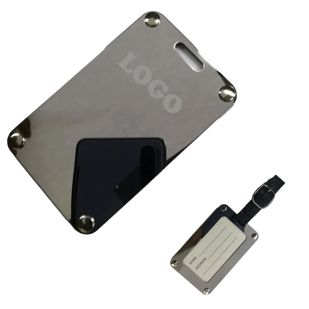Stainless Steel Luggage Tag 1