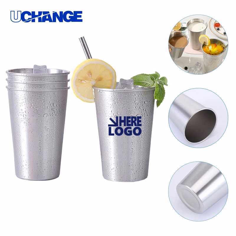 Stainless Steel Pint Glass Container (16 oz)