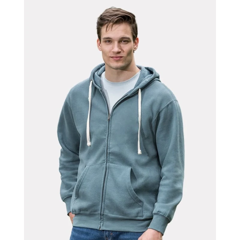 MV Sport Unisex Vintage Fleece Full-Zip Hooded Sweatshirt - 22132, custom hoodie or sweatshirt with logo imprint 1