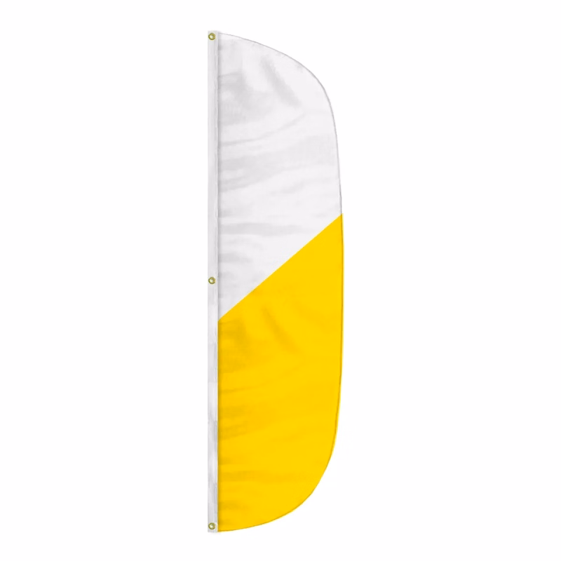 Semi-Stock 2 Color Feather Style 1 Attention Flag