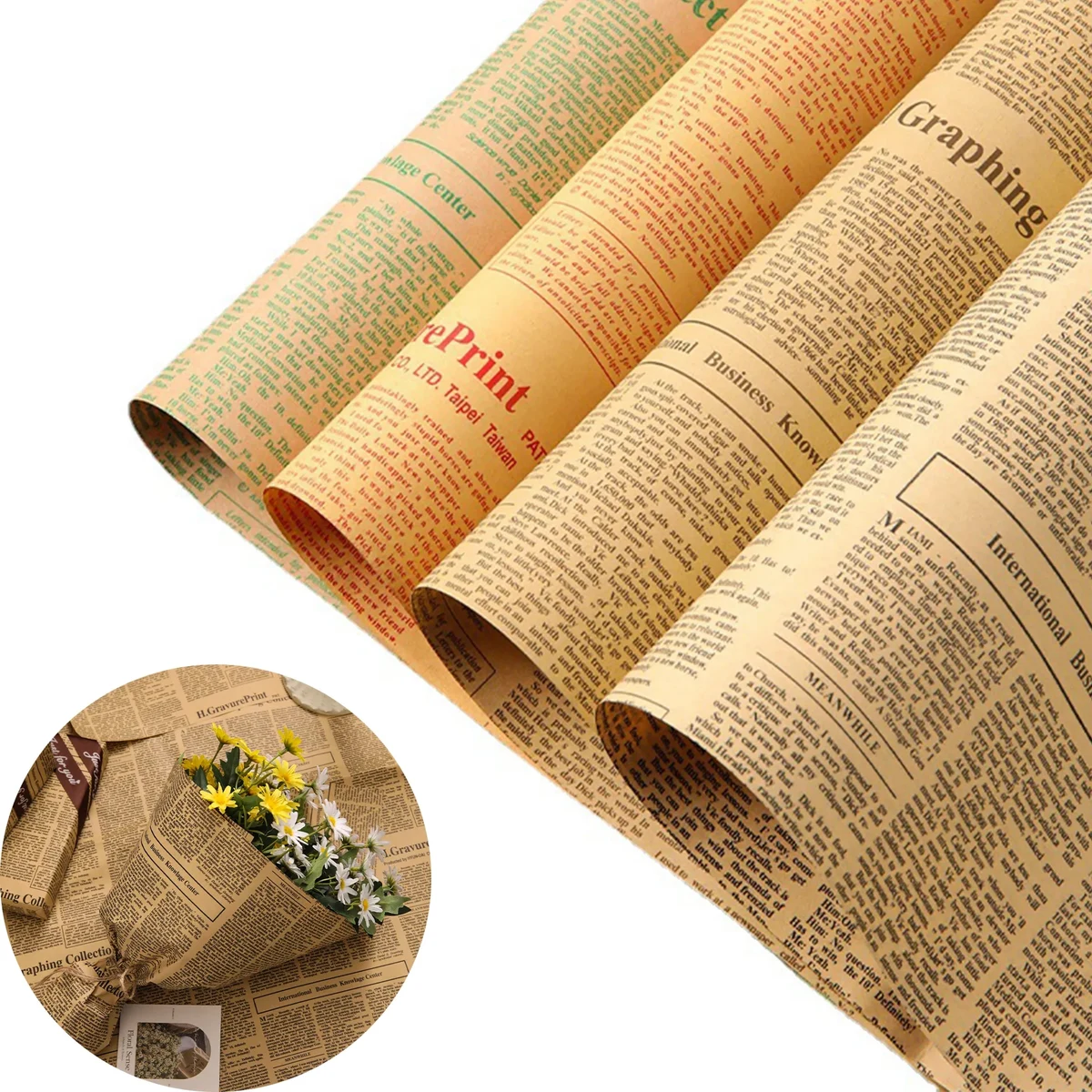 Printed Kraft Paper Rolls & Butcher & Sheets 1