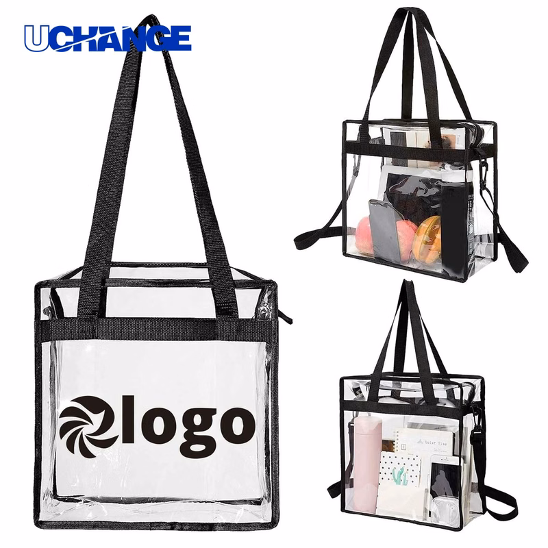 Stadium Approved Clear Zipper Tote Bag