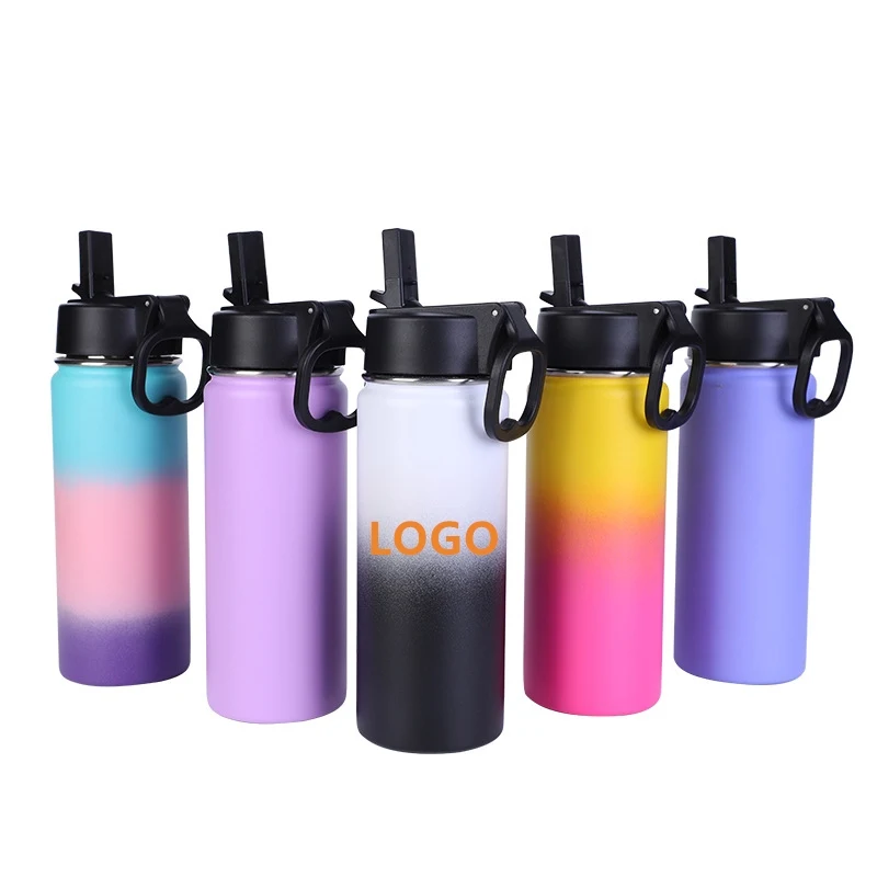 Custom 18 Oz. Insulated Vacuum Sport Water Bottle, custom water bottle with logo imprint 1