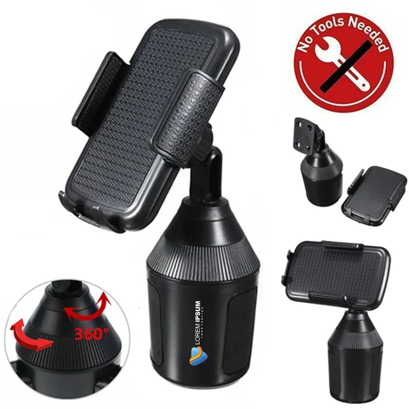 Cup Holder Car Mount Universal Adjustable Cellphone 1