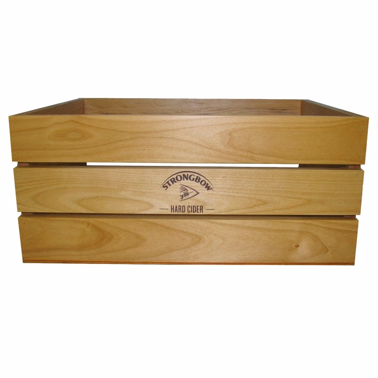 Wood Crate, 21" x 16" x 9"