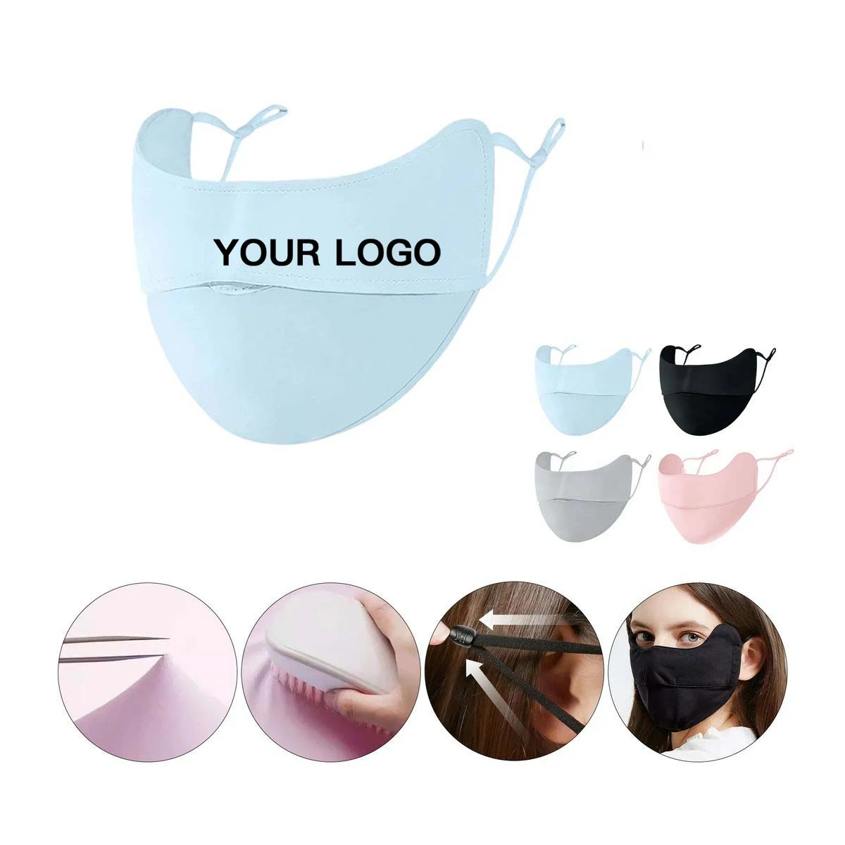 Ice Silk UV Mask Cooling for Summer Outdoor 1