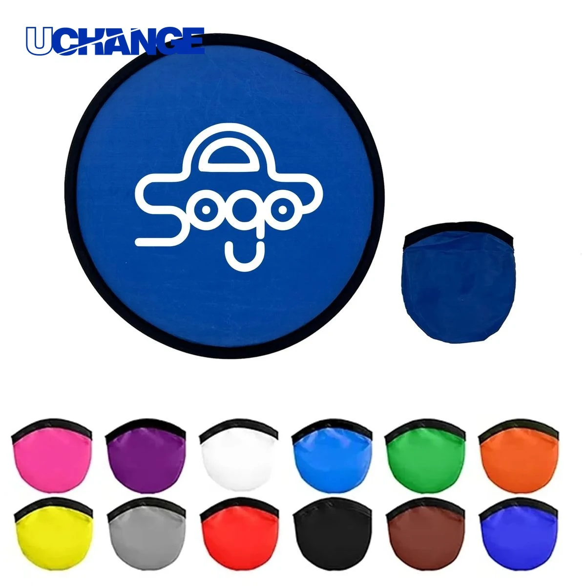 9.8 Inch Folding Flying Disc With Pouch 1
