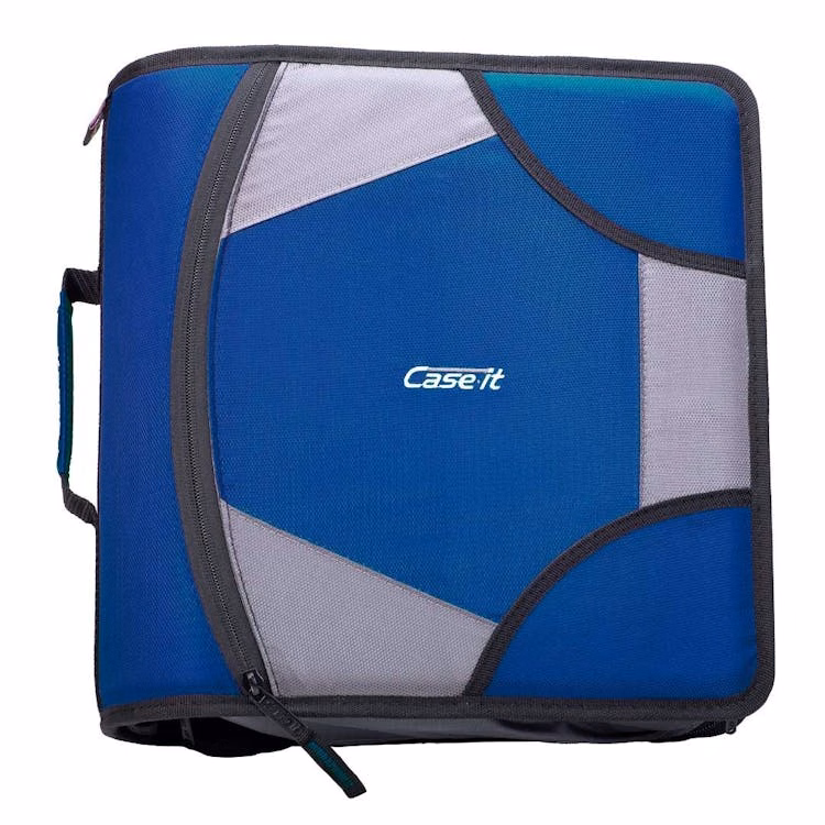 Case-It King Zip Tab Binders - Midnight Blue 4"