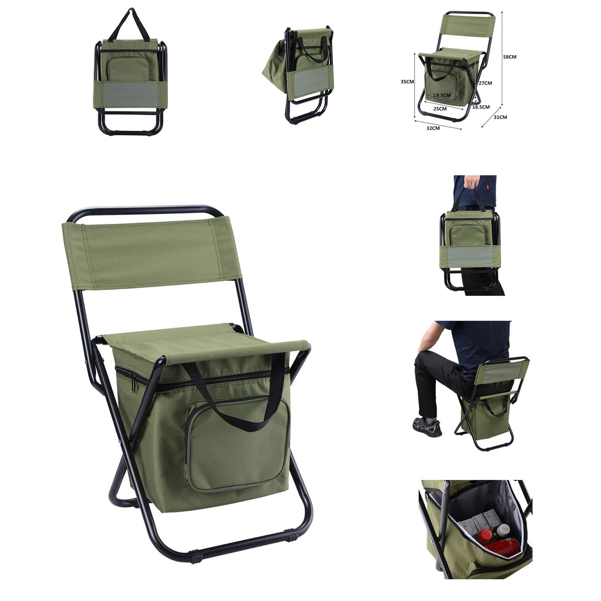 Collapsible Chair with Cool Bag 1