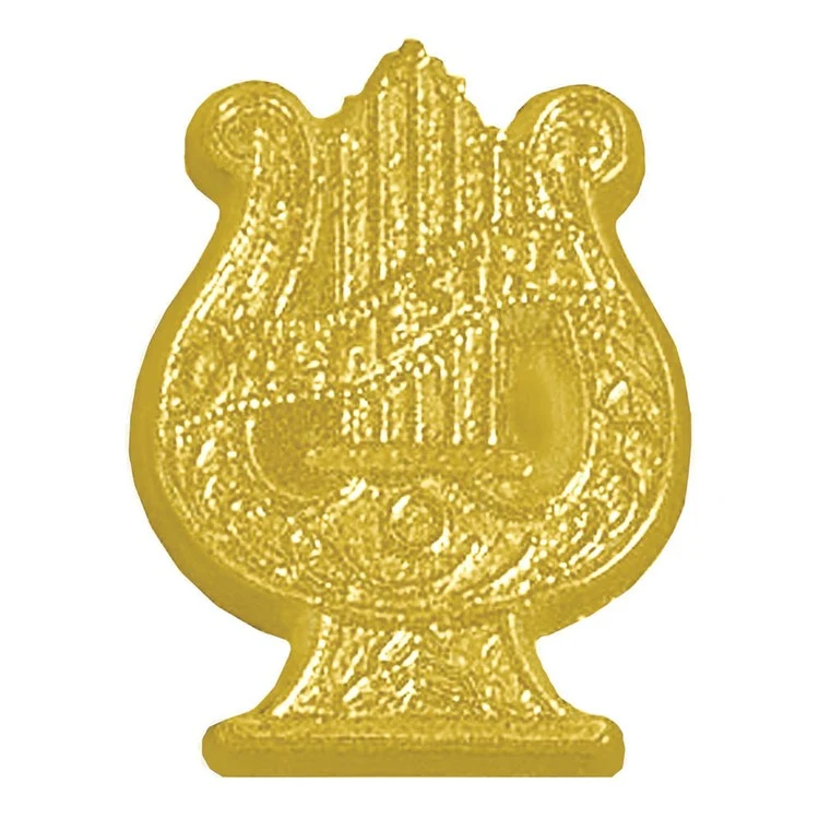 Orchestra Bright Gold Chenille Lapel Pin 1