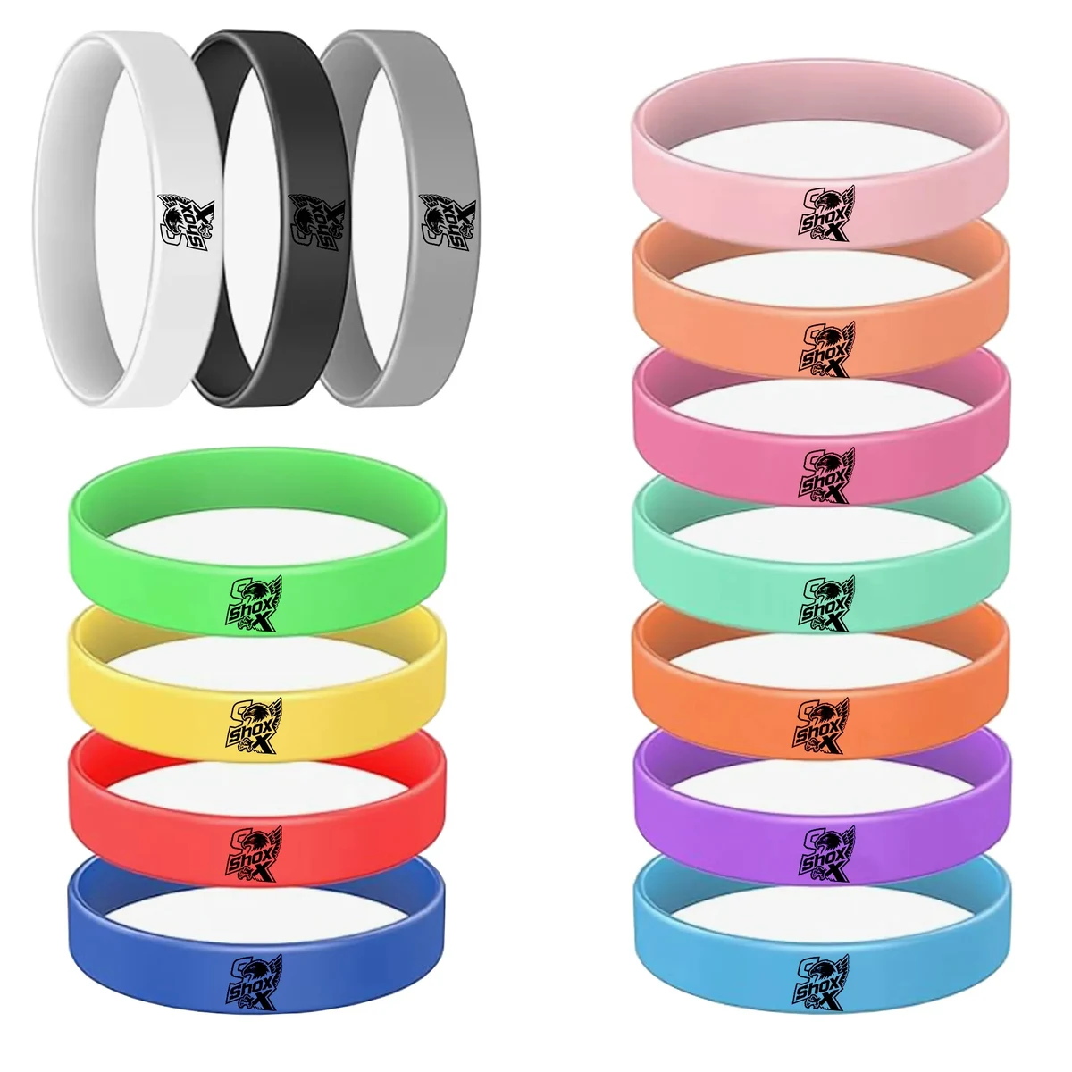 MOQ 100 Silicone Wristband Bracelet 1