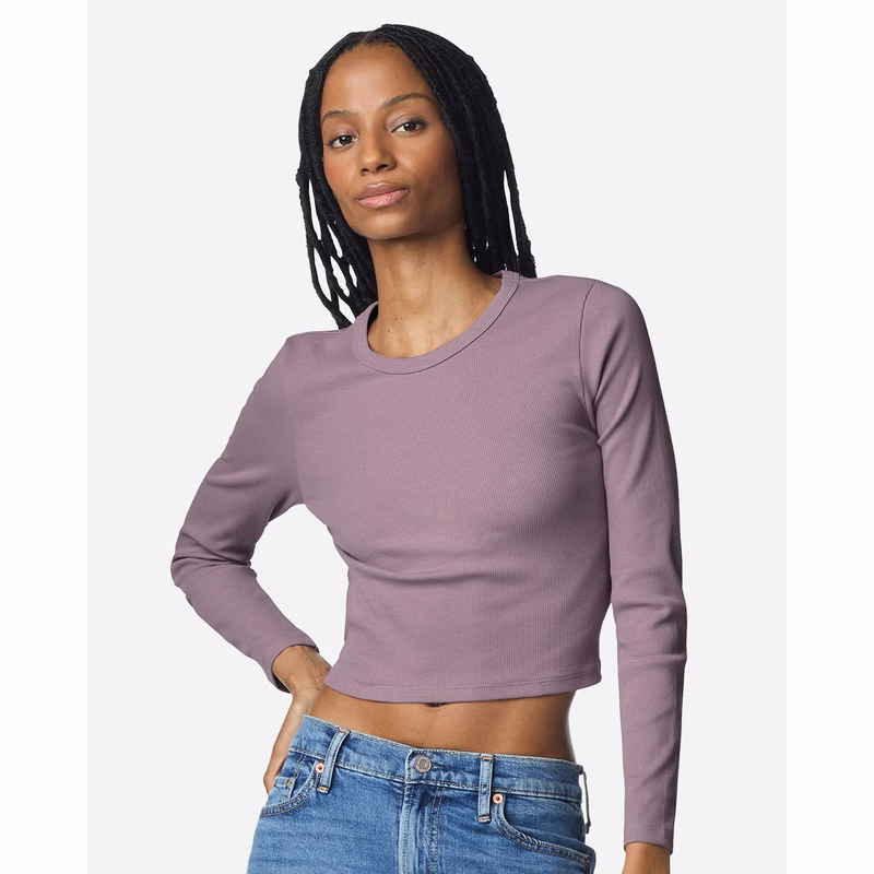 Women's Baby Rib Long Sleeve Fitted Tee - BR2107