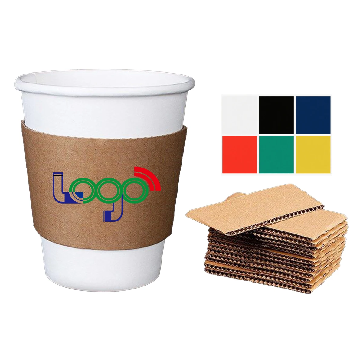 Disposable,Disposable Coffee Cup Sleeve 1