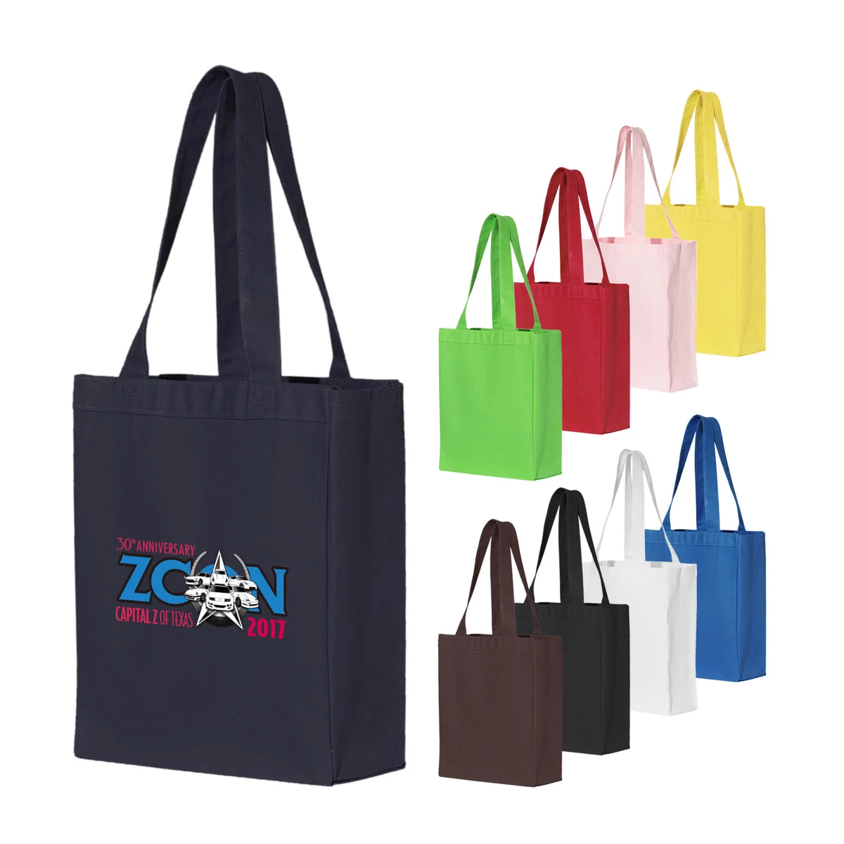 12 Oz. 100% HEAVY CANVAS SHOPPING TOTE BAG_R935EBT 1