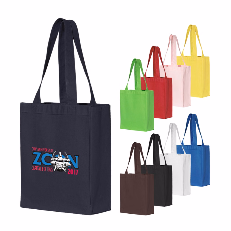 12 Oz. 100% HEAVY CANVAS SHOPPING TOTE BAG_R935EBT