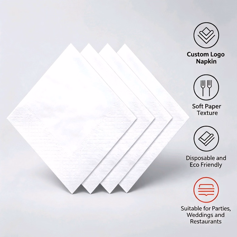 Custom Printed Disposable Paper Napkins