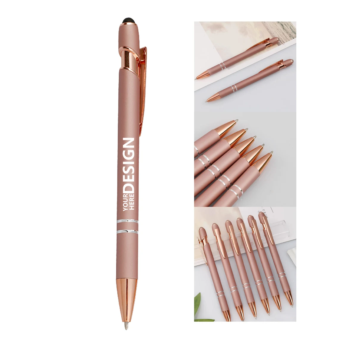 Personalized Rose Gold Aluminum Pen 1