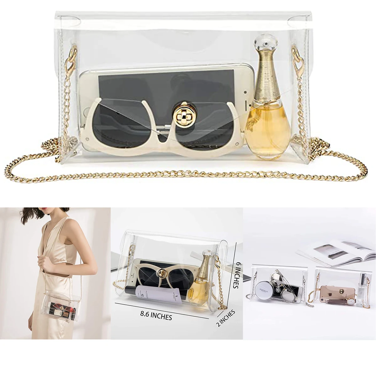 Women Clear Crossbody Bag 1