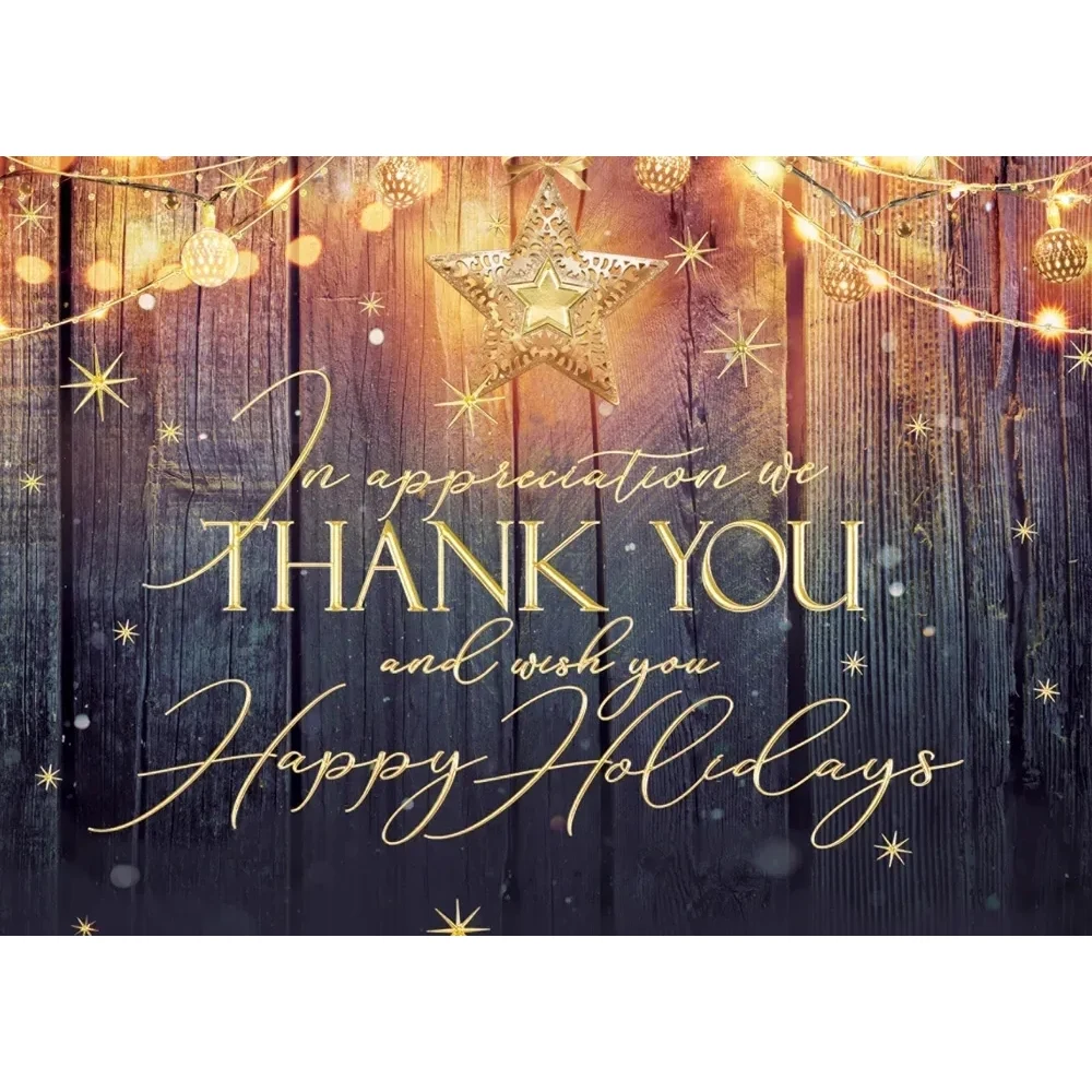 Rustic Glow Holiday Cards 1
