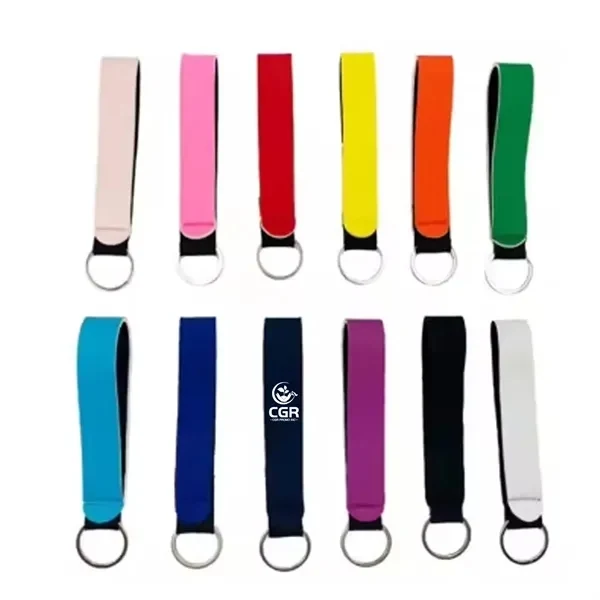 Neoprene Wristlet Keychain with Versatile Holder 1