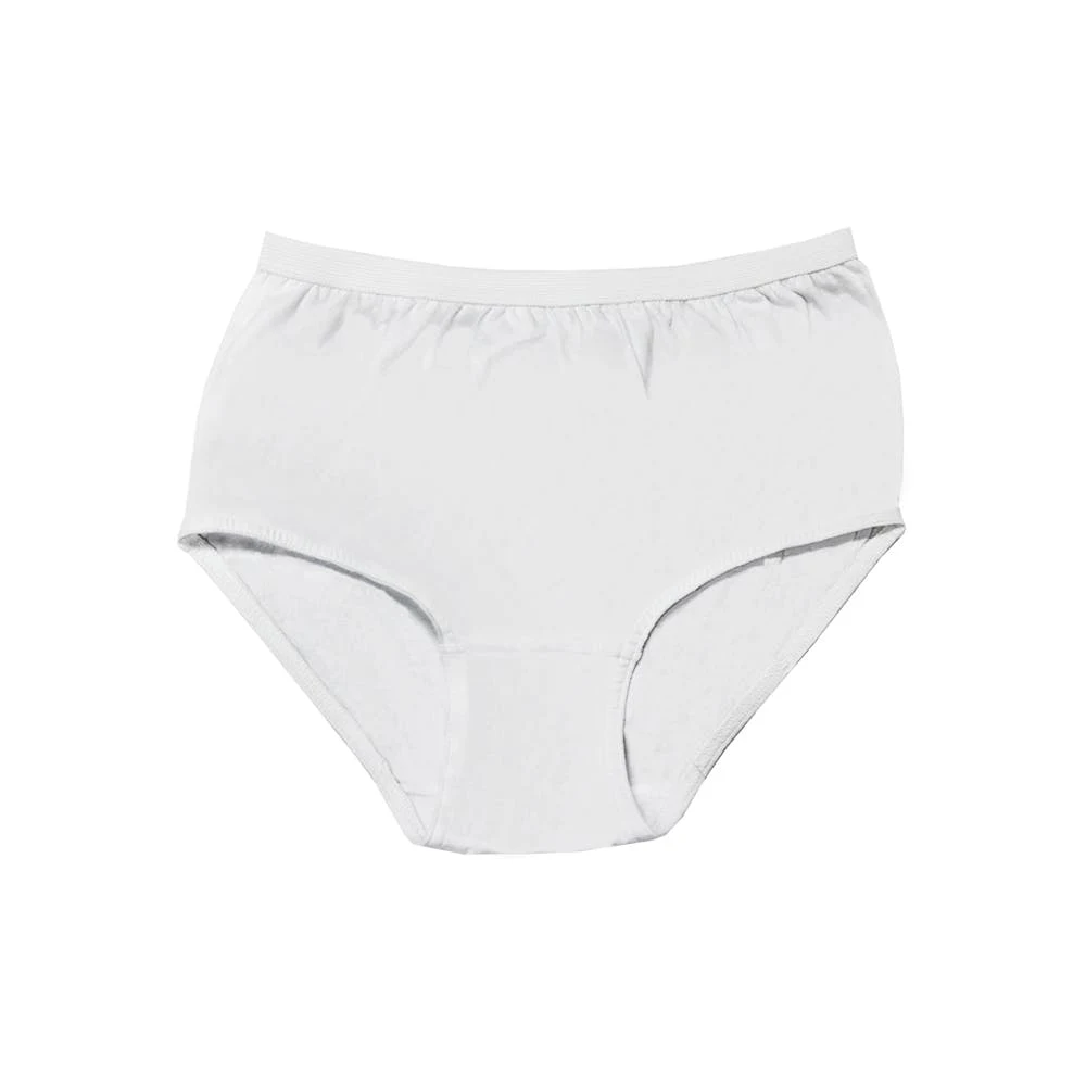 Women's Cotton Plus Panties - White - Size 10 1