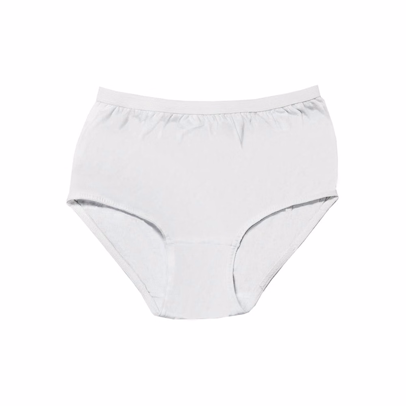 Women's Cotton Plus Panties - White - Size 10