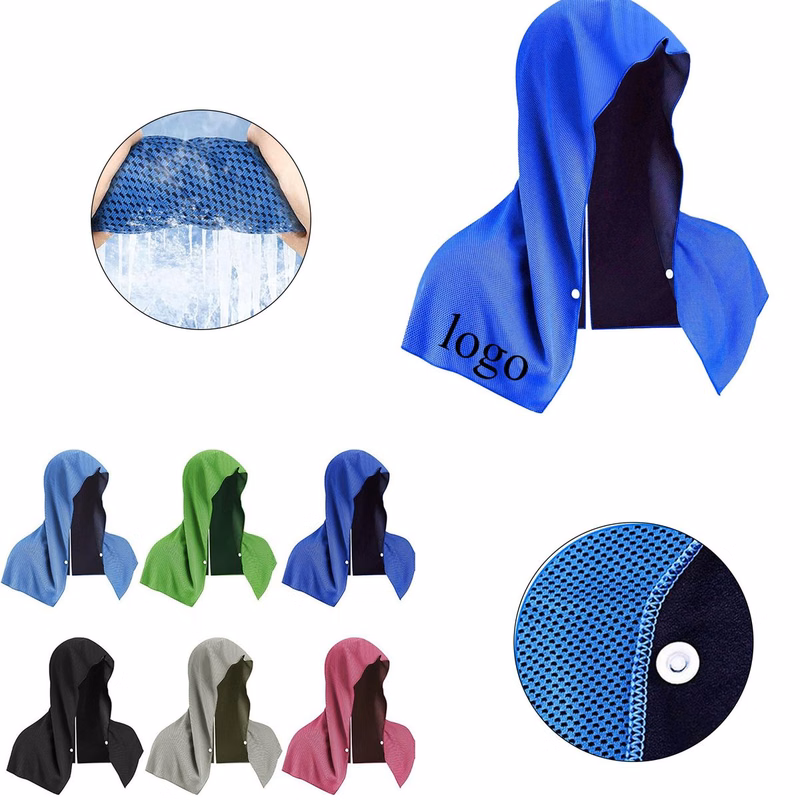 Quick-Dry Cooling Hooded Towel For Gym & Fitness