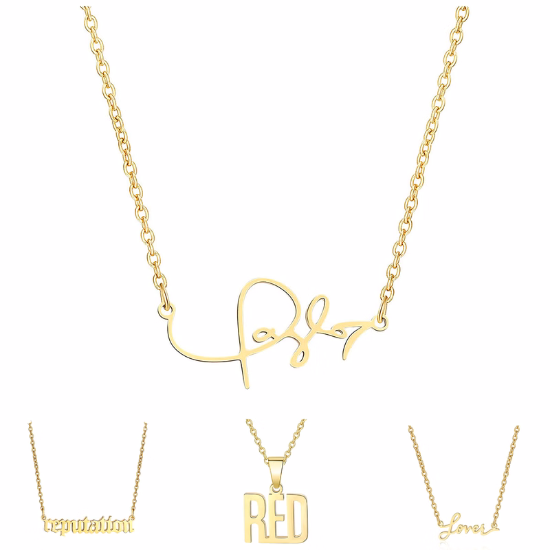 Stainless Steel Gold-Plated Name Necklace