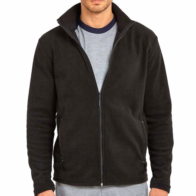 Men's Polar Fleece Jackets - Medium Black
