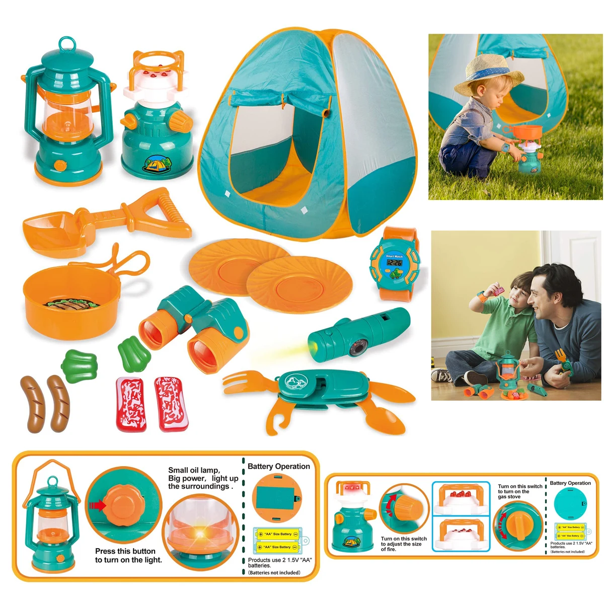 Kids Camping Set with Tent, promotional toy with logo imprint 1