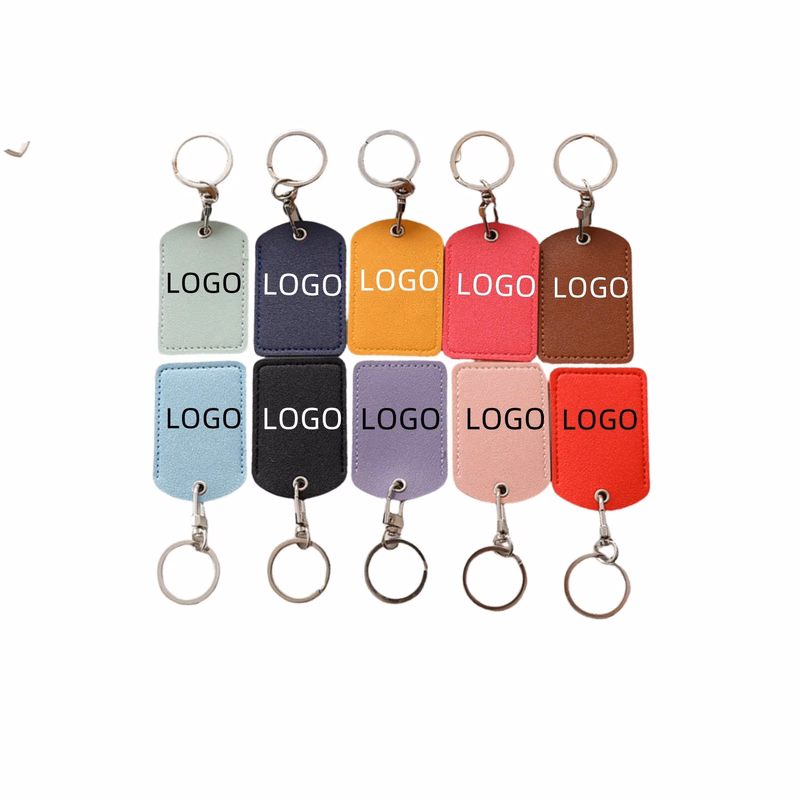 Custom Engraved Leather Keychains