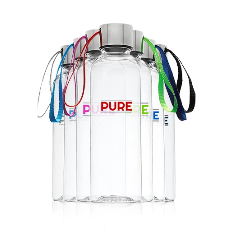 17 oz. Plastic Water Bottle with Strap 1