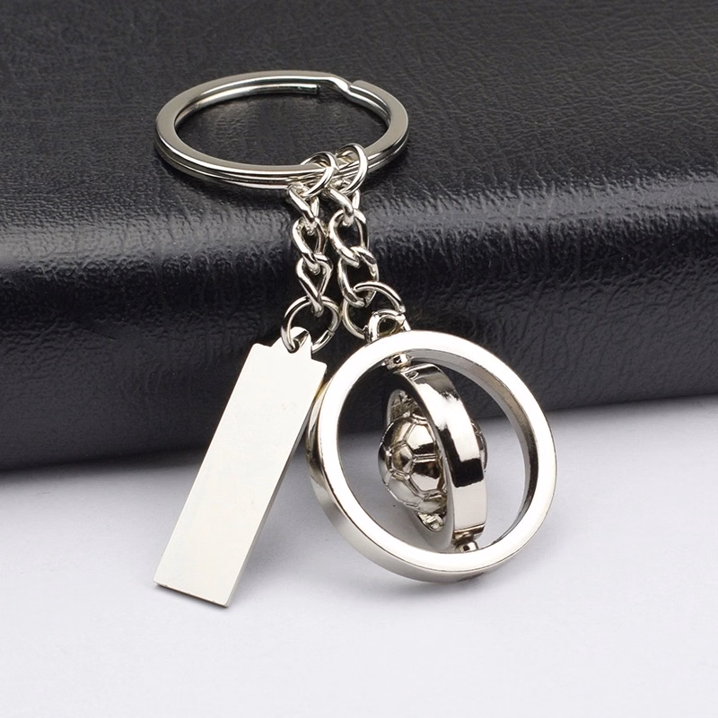 Creative Rotate Football Tag Keychain