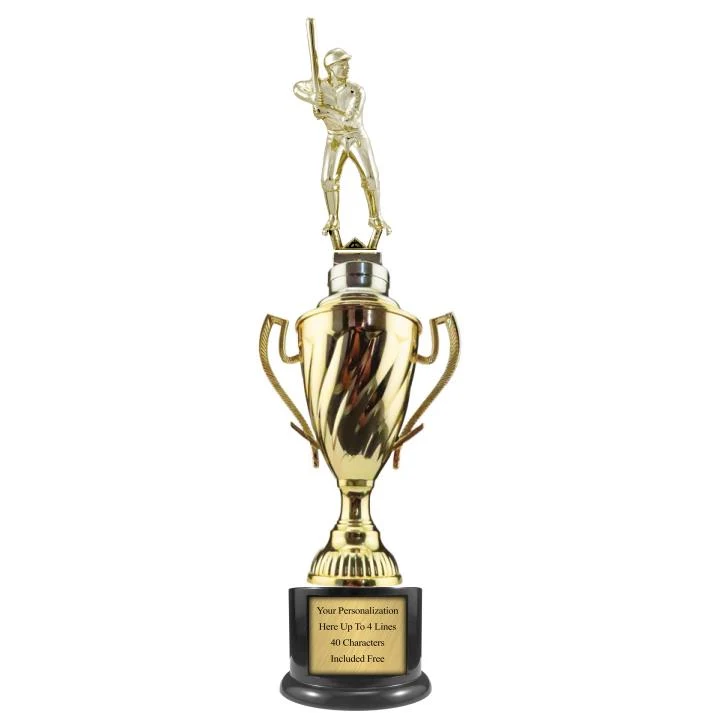 Cup Trophy: 13.5", 3x2" black round base w/ 4.7" p 1