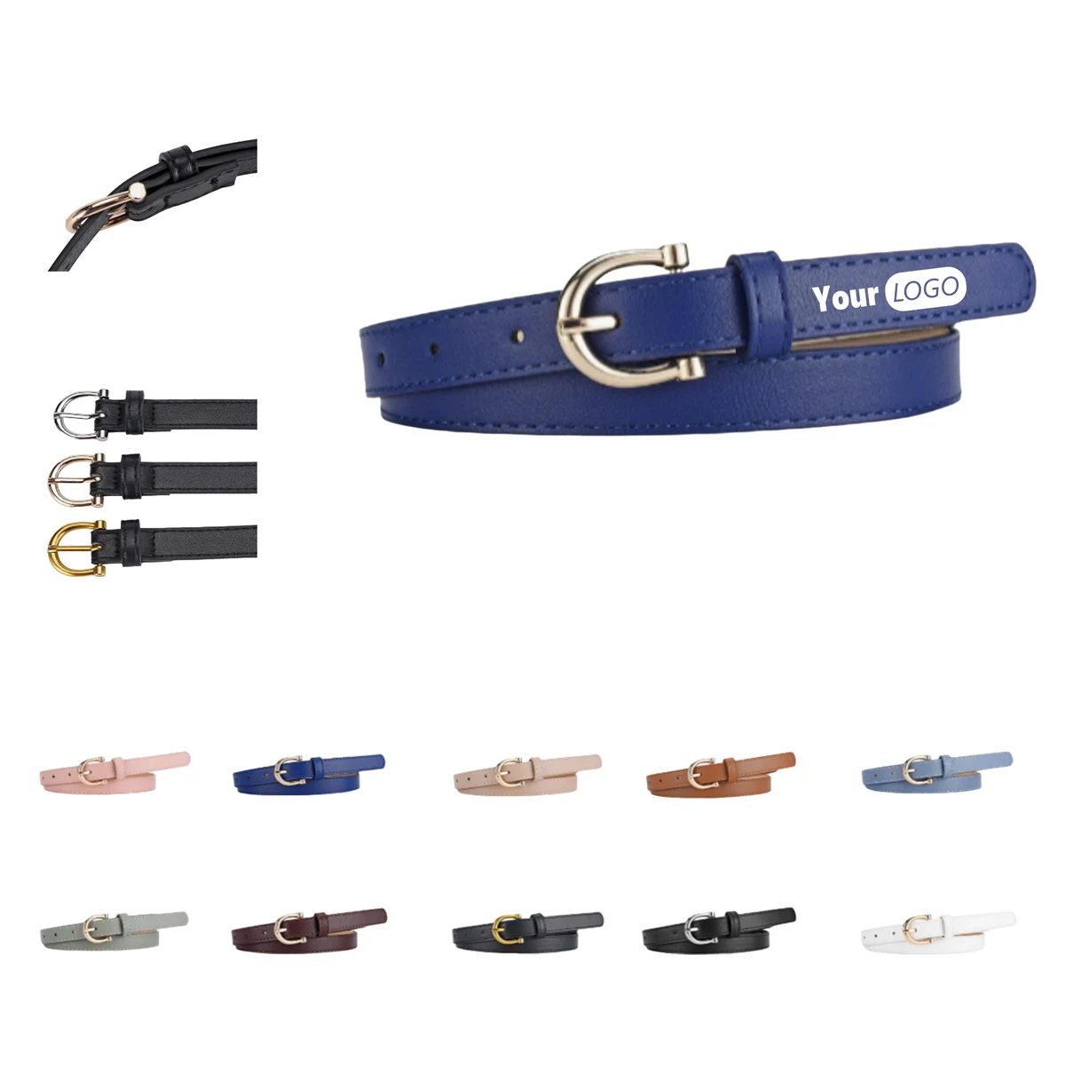 42 Inch Adjustable PU Leather Belt 1